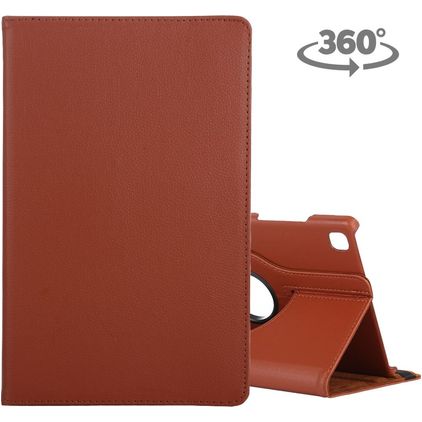 Mobigear DuoStand Coque Samsung Galaxy Tab A7 (2020) Etui Rotatif - Marron