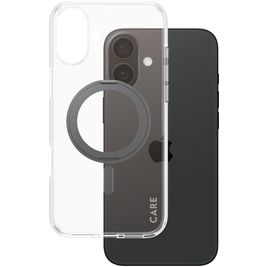 CARE by PanzerGlass Feature Case Coque iPhone 16 Plus MagSafe Coque arrière Rigide - Transparent / Noir