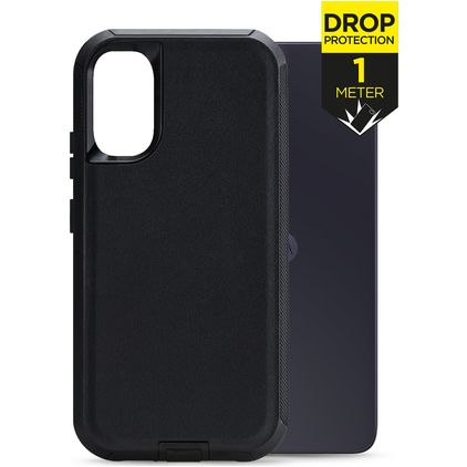 Mobilize Defender Coque Samsung Galaxy A35 Coque arrière Rigide Anti-Chocs - Noir