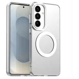 Mobigear Shockproof Coque Samsung Galaxy S26 Plus MagSafe Coque arrière Rigide - Blanc