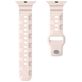 Mobigear Sport Armor Bracelet Silicone Apple Watch Fermeture à clou et passant - 42/41/40/38 mm - Sand Pink