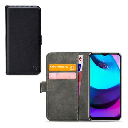 Mobilize Classic Gelly Wallet Housse Motorola Moto E20 Etui Porte-Monnaie - Noir