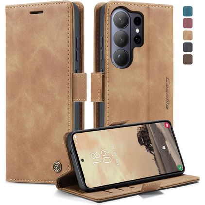 CaseMe 013 Samsung Galaxy S26 Ultra Étui Portefeuille - Marron