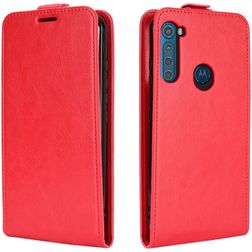 Mobigear Motorola One Fusion Plus Étui à rabat - Rouge