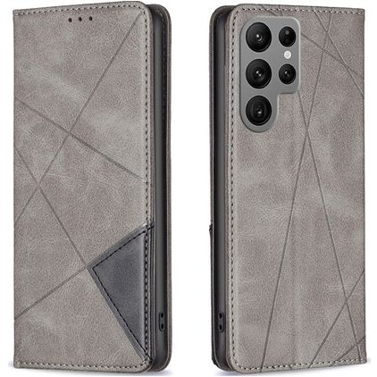 Mobigear Rhombus Slim Samsung Galaxy S24 Ultra Étui - Gris