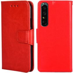 Mobigear Wallet Housse Sony Xperia 1 IV Etui Porte-Monnaie - Rouge