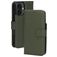 Mobiparts Housse iPhone 16 MagSafe Etui avec Coque Détachable en Cuir Véritable Porte-Monnaie - Vert