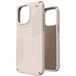 Speck Presidio2 Grip Coque iPhone 15 Pro Max Coque arrière Rigide Anti-Chocs - Bleached Bone