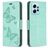 Mobigear Butterfly Housse Xiaomi Redmi Note 12 Etui Porte-Monnaie - Vert