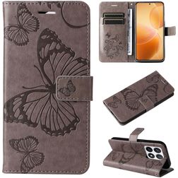Mobigear Butterfly Housse Xiaomi 14T Pro Etui Porte-Monnaie - Gris