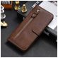 Mobigear Zipper Housse Xiaomi Mi Note 10 Lite Etui Porte-Monnaie - Marron