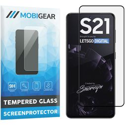 Mobigear Premium Samsung Galaxy S21 Verre trempé Protection d'écran - Compatible Coque - Noir