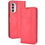 Mobigear Sensation Housse Motorola Moto G82 Etui Porte-Monnaie - Rouge