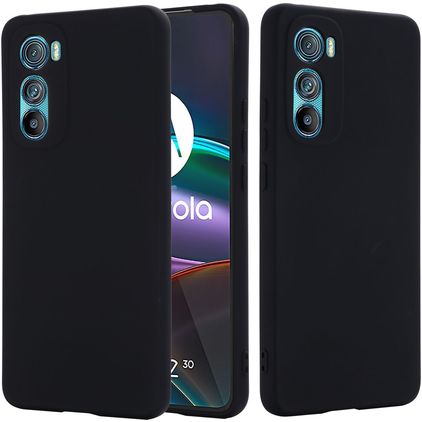 Mobigear Rubber Touch Coque Motorola Edge 30 Coque arrière en Silicone - Noir