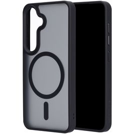 Mobiparts Hardcover Coque Samsung Galaxy S25 MagSafe Coque arrière Rigide - Satin Black