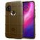 Mobigear Rugged Shield Coque Motorola One Hyper Coque arrière en TPU Souple Anti-Chocs - Marron