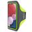 Mobiparts Comfort Fit Brassard Téléphone Samsung Galaxy A04s Brassard Coque de Sport en Neoprène - Neon Green