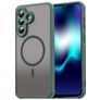 Mobigear Shockproof Samsung Galaxy A37 MagSafe Plastique rigide Coque arrière - Vert