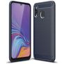 Mobigear Brushed Slim Coque Samsung Galaxy A40 Coque arrière en TPU Souple - Bleu Marin