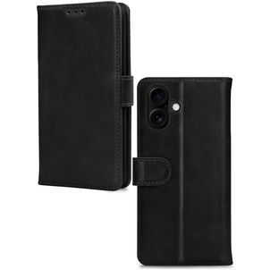 Mobilize Premium Gelly Housse iPhone 16 Etui Porte-Monnaie - Noir