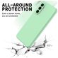 Mobigear Rubber Touch Coque Samsung Galaxy A56 Coque arrière en Silicone - Vert