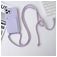 Mobigear Lanyard Card iPhone 15 Pro Coque avec cordon en Silicone et Porte-Cartes - Violet