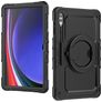 Mobilize Rotating Defender Coque Samsung Galaxy Tab S10 Ultra Coque arrière en Plastique rigide,Silicone + Bandoulière + Support Amovible - Noir