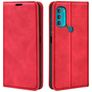 Mobigear Retro Slim Housse Motorola Moto G71 5G Etui Porte-Monnaie - Rouge