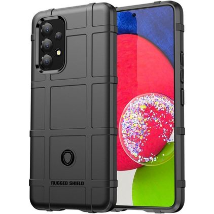 Mobigear Rugged Shield Coque Samsung Galaxy A53 Coque arrière en TPU Souple Anti-Chocs - Noir
