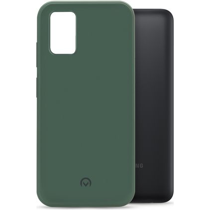 Mobilize Rubber Gelly Coque Samsung Galaxy A03s Coque arrière en TPU Souple - Matt Green