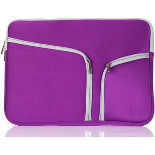 Mobigear Double Zipper Pochette Ordinateur portable en Neoprène (max 27 cm x 36 cm) Housse ordinateur - Violet
