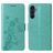 Mobigear Flowers Housse Samsung Galaxy A16 Etui Porte-Monnaie - Vert