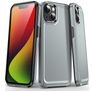 Mobigear Slim Armor iPhone 15 Plus Plastique rigide Coque arrière Antichoc - Gris