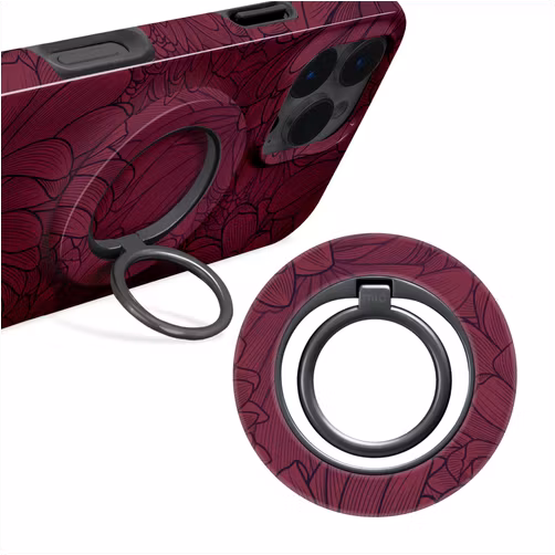 MIO Holder MagSafe Bague téléphone - Berry Blooms Universel