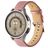 Mobigear Stitched Bracelet Cuir Smartwatch Fermeture boucle ardillon - Connexion universelle de 22 mm - Rose