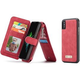 Caseme 007 Housse iPhone XS Etui avec Coque Détachable Porte-Monnaie - Rouge Caseme 007 Housse iPhone XS Etui avec Coque Détachable Porte-Monnaie - Rouge