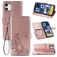 Mobigear Book Cover Leaf Clover Rose Gold Apple iPhone 12/12 Pro