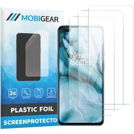 Mobigear OnePlus Nord Protection d'écran Film - Compatible Coque (Lot de 3)