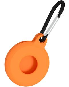 Mobigear Circle Key Coque Apple AirTag Porte-clés en en TPU Souple - Orange
