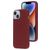 Mobiparts Coque iPhone 14 Coque arrière en Silicone - Plum Red