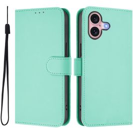 Mobigear Urban Wallet Housse iPhone 16 Etui Porte-Monnaie - Vert