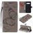 Mobigear Butterfly Housse LG V60 ThinQ Etui Porte-Monnaie - Gris