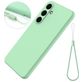 Mobigear Rubber Touch Coque Samsung Galaxy S25 FE Coque arrière en Silicone - Vert