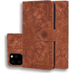 Mobigear Mandala iPhone 11 Étui Portefeuille - Marron