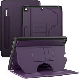 Mobigear Magnetic Folio Coque iPad 7 (2019) Etui + Porte-crayon - Violet