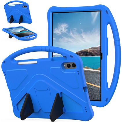 Mobigear AeroArmor Coque Samsung Galaxy Tab S11 Ultra Coque arrière en EVA + Porte-crayon + Support Amovible - Bleu