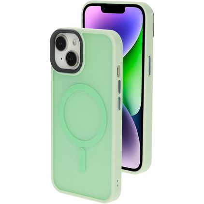 Mobiparts Hardcover Coque iPhone 14 Plus MagSafe Coque arrière Rigide - Vert