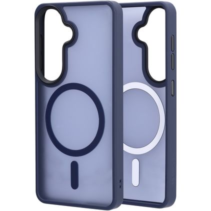 Mobiparts Hardcover Samsung Galaxy S26 MagSafe Plastique rigide Coque arrière - Satin Blue