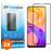 Mobigear Premium Realme 8 Verre trempé Protection d'écran - Compatible coque - Noir (Lot de 2)