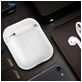 Mobigear Colors Coque Apple AirPods 1 Coque en Silicone Souple - Blanc